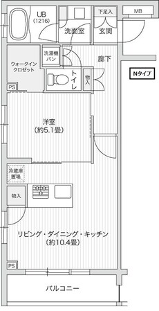 レジディア笹塚Ⅱの物件間取画像